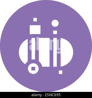 Air Compressor Vector Icon Design Illustration Stock Vector