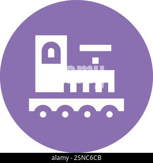 Train Vector Icon Design Illustration Stock Vector