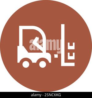 Fork Lifter Vector Icon Design Illustration Stock Vector