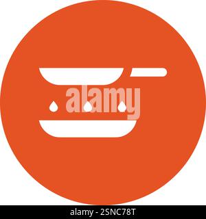 Food pan Vector Icon Design Illustration Stock Vector