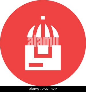 Parcel Protection Vector Icon Design Illustration Stock Vector