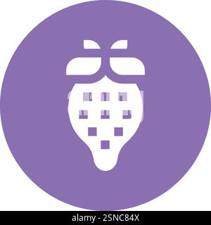 Strawberry Vector Icon Design Illustration Stock Vector