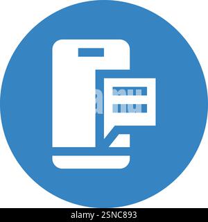 Mobile Message Vector Icon Design Illustration Stock Vector