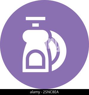 Dish washing Vector Icon Design Illustration Stock Vector