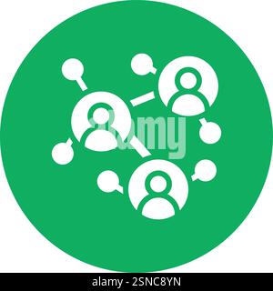 Business Network Vector Icon Design Illustration Stock Vector