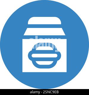 Take Away Vector Icon Design Illustration Stock Vector