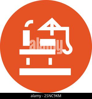 Offshore Vector Icon Design Illustration Stock Vector
