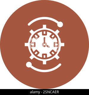Time Management Vector Icon Design Illustration Stock Vector