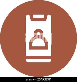 Call maid Vector Icon Design Illustration Stock Vector