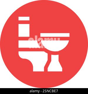 Toilet Vector Icon Design Illustration Stock Vector