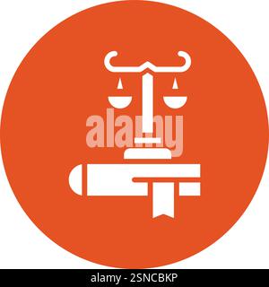 Law Vector Icon Design Illustration Stock Vector
