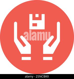 Parcel Handling Vector Icon Design Illustration Stock Vector