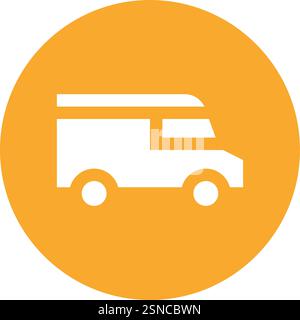 Delivery Van Vector Icon Design Illustration Stock Vector