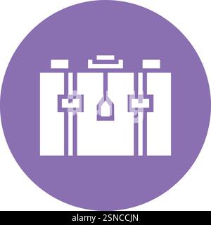 Suitcase Vector Icon Design Illustration Stock Vector