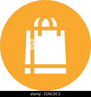 Shopping Bag Vector Icon Design Illustration Stock Vector