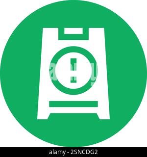 Caution sign Vector Icon Design Illustration Stock Vector
