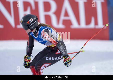 Saalbach, Austria. 13th Feb, 2025. SAALBACH, AUSTRIA - FEBRUARY 13: Valerie Grenier of Canada in action during the Audi Fis Alpine World Ski Championships - Women's Giant Slalom - run2 at Saalbach on February 13, 2025 at Saalbach, Austria, Salzburg.250213 SEPA 12 301 - 20250213 PD16362 Credit: APA-PictureDesk/Alamy Live News Stock Photo