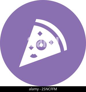 Pizza Vector Icon Design Illustration Stock Vector