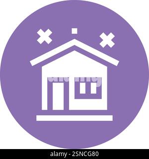 Clean house Vector Icon Design Illustration Stock Vector