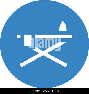 Ironing Vector Icon Design Illustration Stock Vector