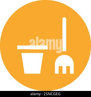 Mop Vector Icon Design Illustration Stock Vector