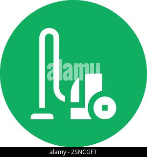 Vacuum Cleaner Vector Icon Design Illustration Stock Vector