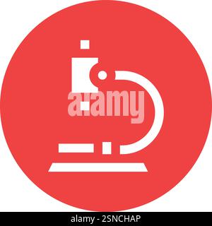 Microscope Vector Icon Design Illustration Stock Vector