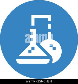 Chemical Experiment Vector Icon Design Illustration Stock Vector