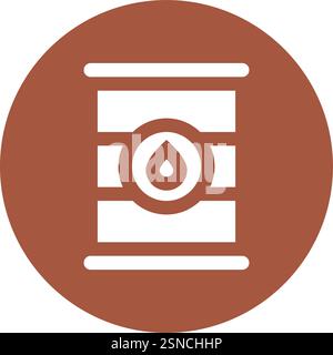 Oil Barrel Vector Icon Design Illustration Stock Vector