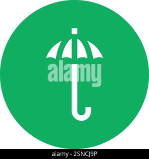 Protective Umbrel Vector Icon Design Illustration Stock Vector