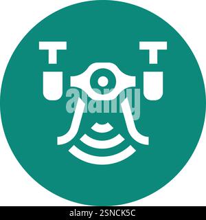 Drone Vector Icon Design Illustration Stock Vector
