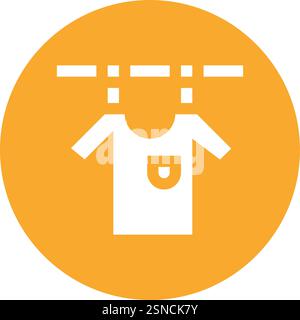 Drying Vector Icon Design Illustration Stock Vector