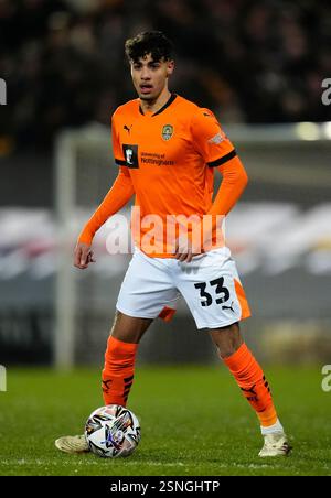 Notts County's George Abbott during the Sky Bet League Two match at the ...