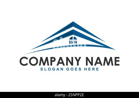 home service vector logo template. this design suitable for home services and repair Stock Vector
