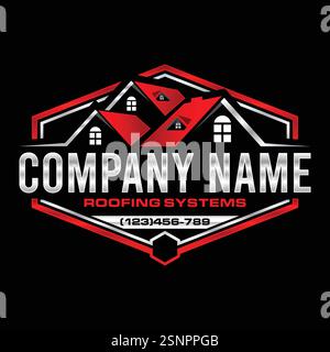 home service vector logo template. this design suitable for home services and repair Stock Vector