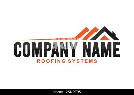 home service vector logo template. this design suitable for home services and repair Stock Vector