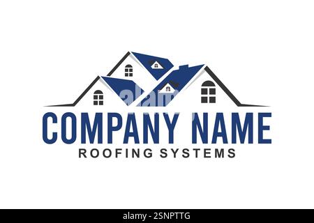 home service vector logo template. this design suitable for home services and repair Stock Vector