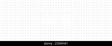Planer page with dotted grid. Seamless checkered paper texture. Retro bullet journal notebook background. Simple square graph pattern. School math sheet wallpaper. Vector repeating workbook template Stock Vector