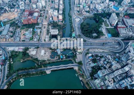 A stunning aerial view of Dhaka’s Rampura U-loop, highlighting its ...