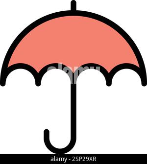 Umbrella light Vector Icon Design Illustration Stock Vector