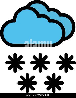 Snow Vector Icon Design Illustration Stock Vector Image & Art - Alamy