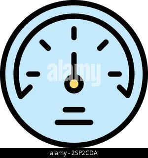 Barometer Vector Icon Design Illustration Stock Vector