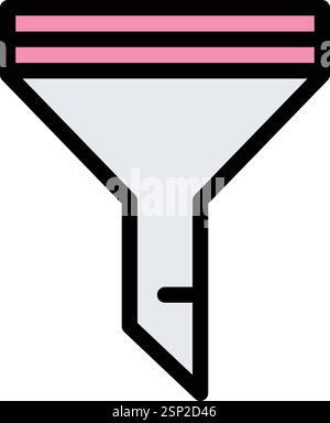 Filter Vector Icon Design Illustration Stock Vector