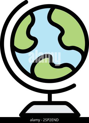 Globe Vector Icon Design Illustration Stock Vector
