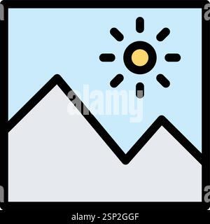 Picture Vector Icon Design Illustration Stock Vector
