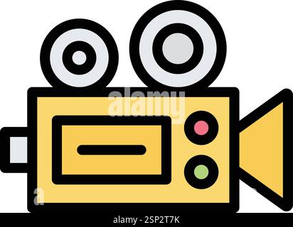 Video camera Vector Icon Design Illustration Stock Vector