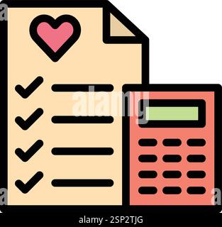 Wedding cost Vector Icon Design Illustration Stock Vector