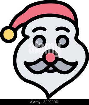 Santa claus Vector Icon Design Illustration Stock Vector