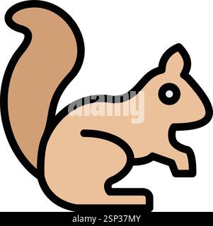 Squirrel Vector Icon Design Illustration Stock Vector