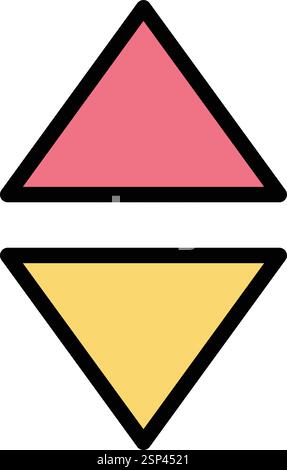 Sort Vector Icon Design Illustration Stock Vector